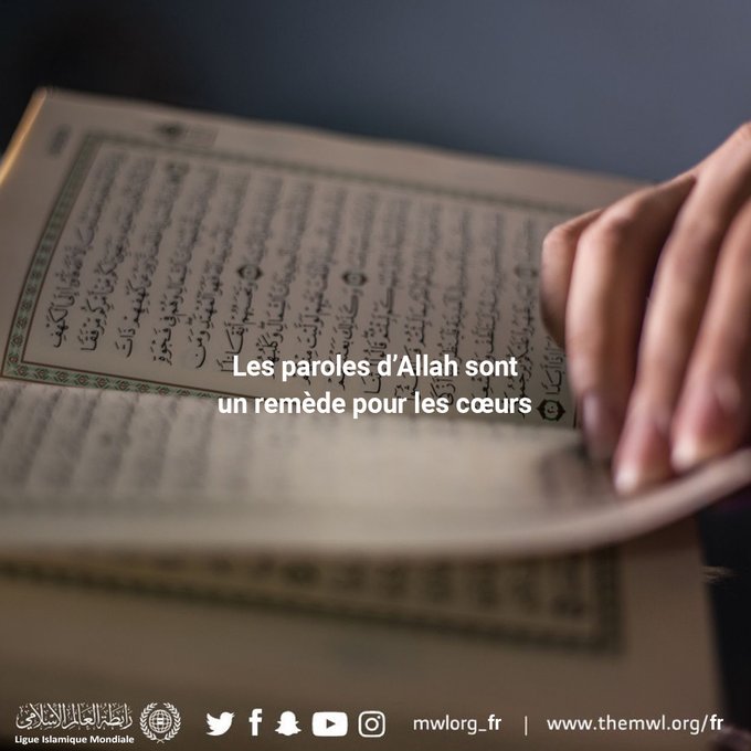 Les mots d’Allah sont les remèdes du coeur.