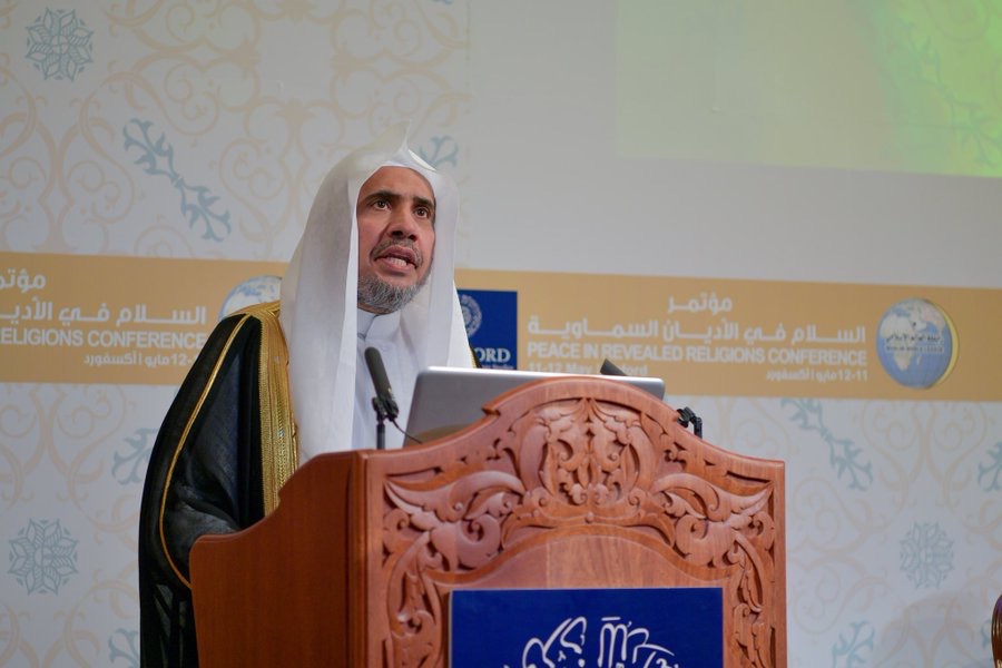 The SG of the MWL during his address at the conference on Peace in the Revealed Religions: called for replacing the term “minorities” with “religiously & culturally diverse countries.” 