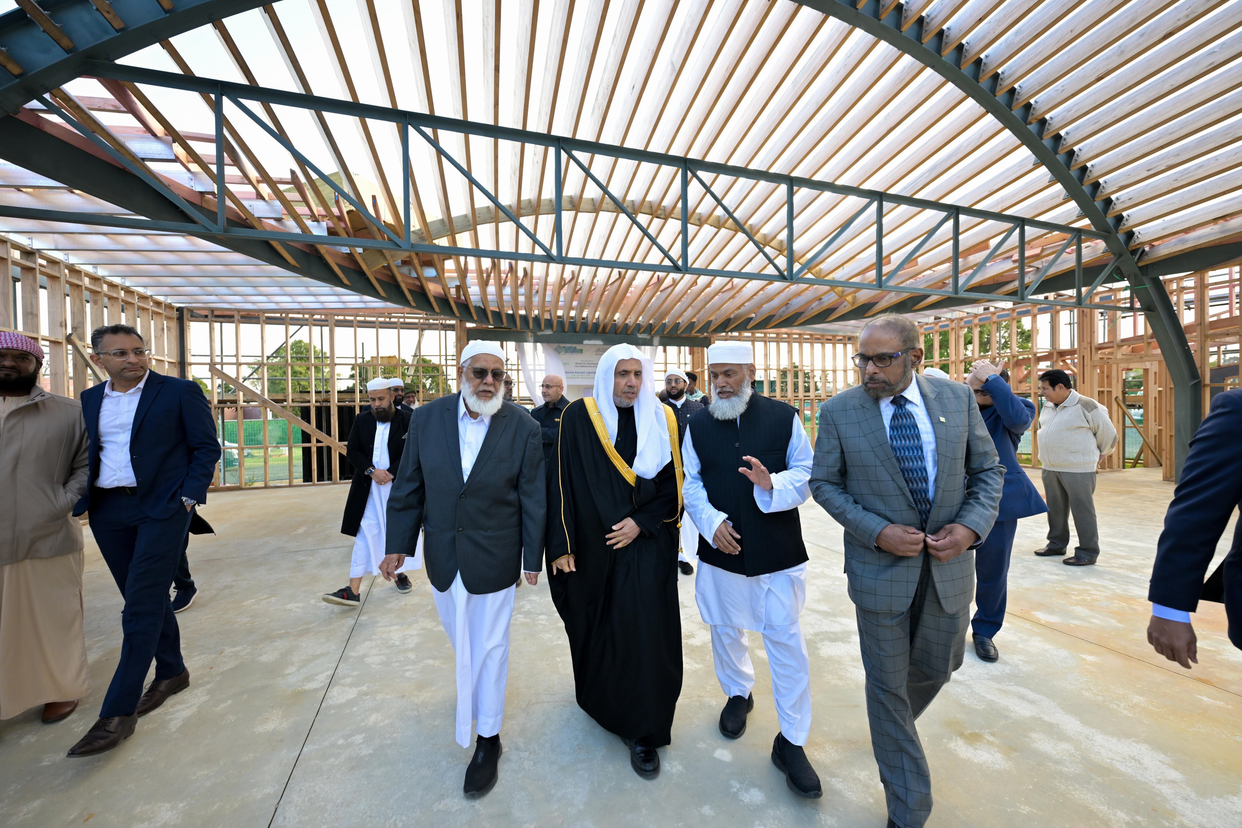Secretary-General of the MWL Inspects the First Phase of Construction of the Islamic Center in Auckland, New Zealand
