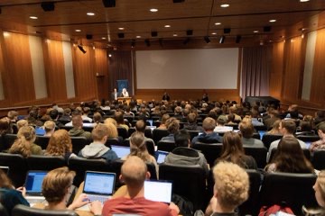 HE Dr. Mohammad Alissa addressed students at BYU Kennedy Center in Utah