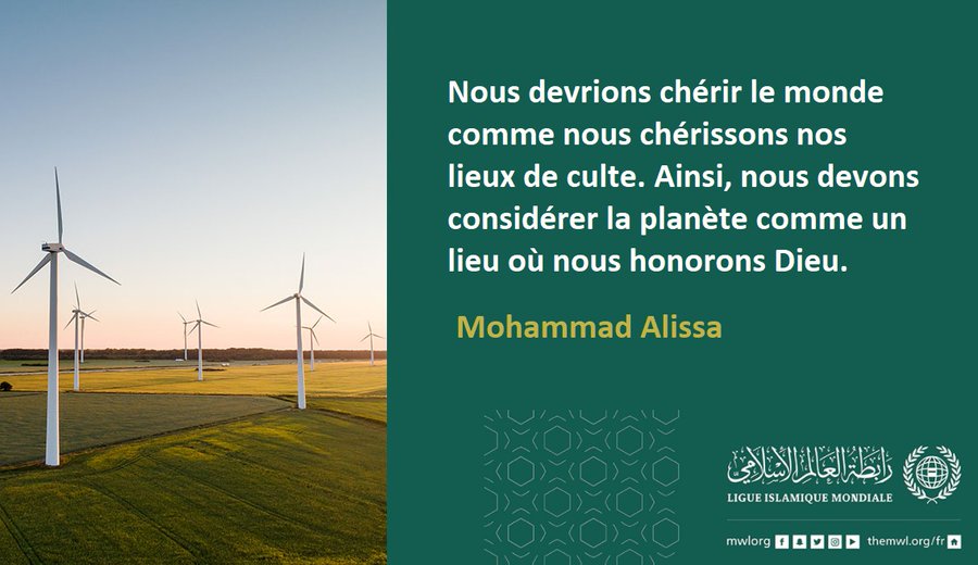 Alors que des discussions politiques autour du changement climatique se multiplient, Mohammad Alissa considère nécessaire d’inclure la religion dans ces débats.