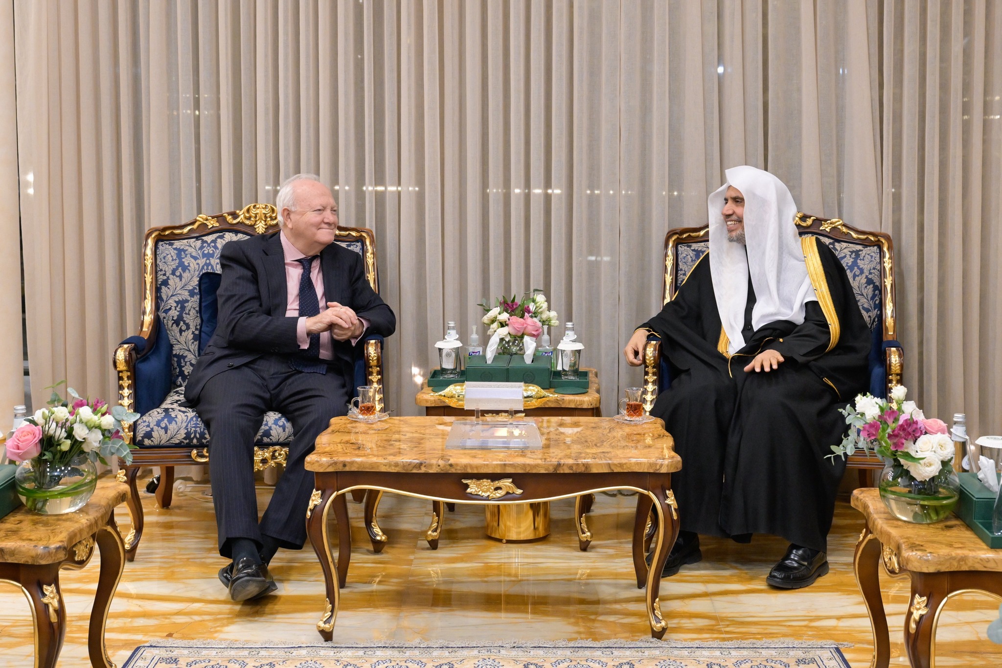 In his Riyadh office, H.E. Sheikh Dr. Mohammed Al-Issa, received H.E. Mr. Miguel Ángel Moratinos, High Representative for the (UNAOC)