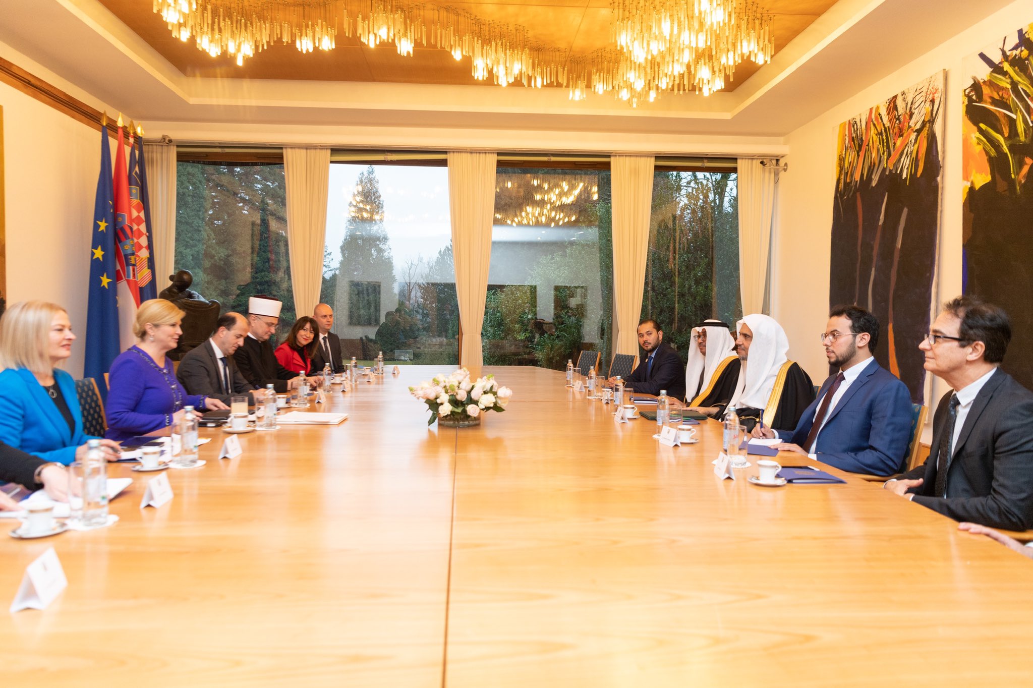 HE Dr. Mohammad Alissa met with Croatian President Ured_PRH Kolinda GKto