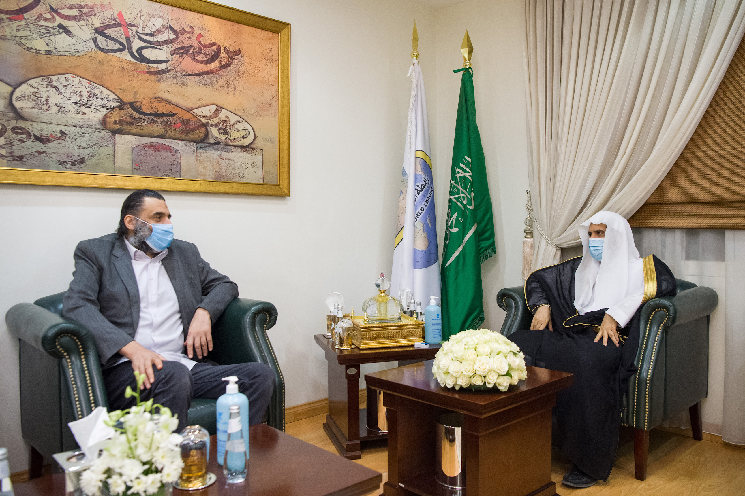 Dr. Mohammad Alissa hosted several ambassadors at the Muslim World League headquarters