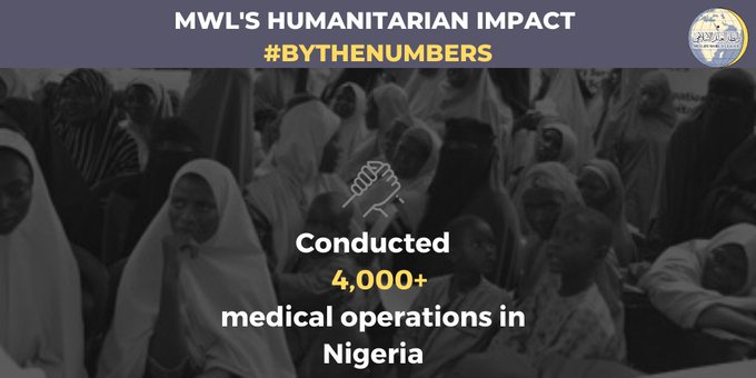 MWL is committed to providing effective health aid, providing funding to conduct over 4,000 operations in Nigeria last year