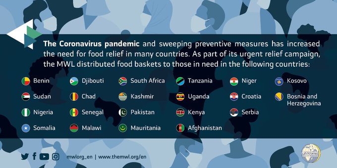 The MWL has always worked diligently to provide critical food aid vulnerable communities