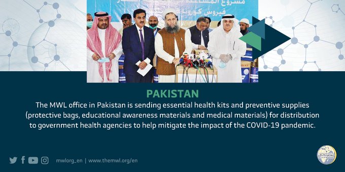 The MWL office sent essential health kits & preventive supplies to health agencies to help mitigate the impact of the coronavirus pandemic