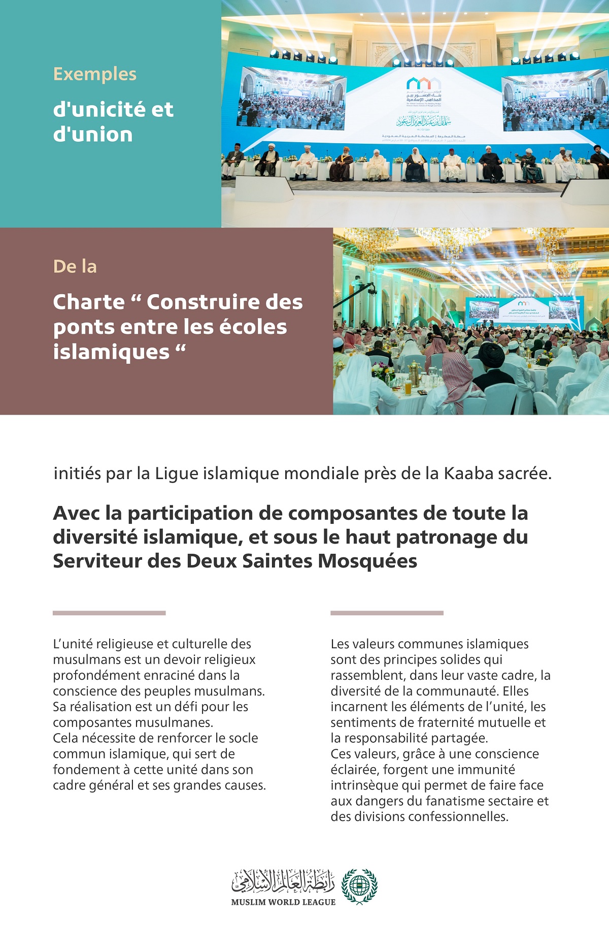 Des principes solides qui unissent la communauté dans toute sa diversité.