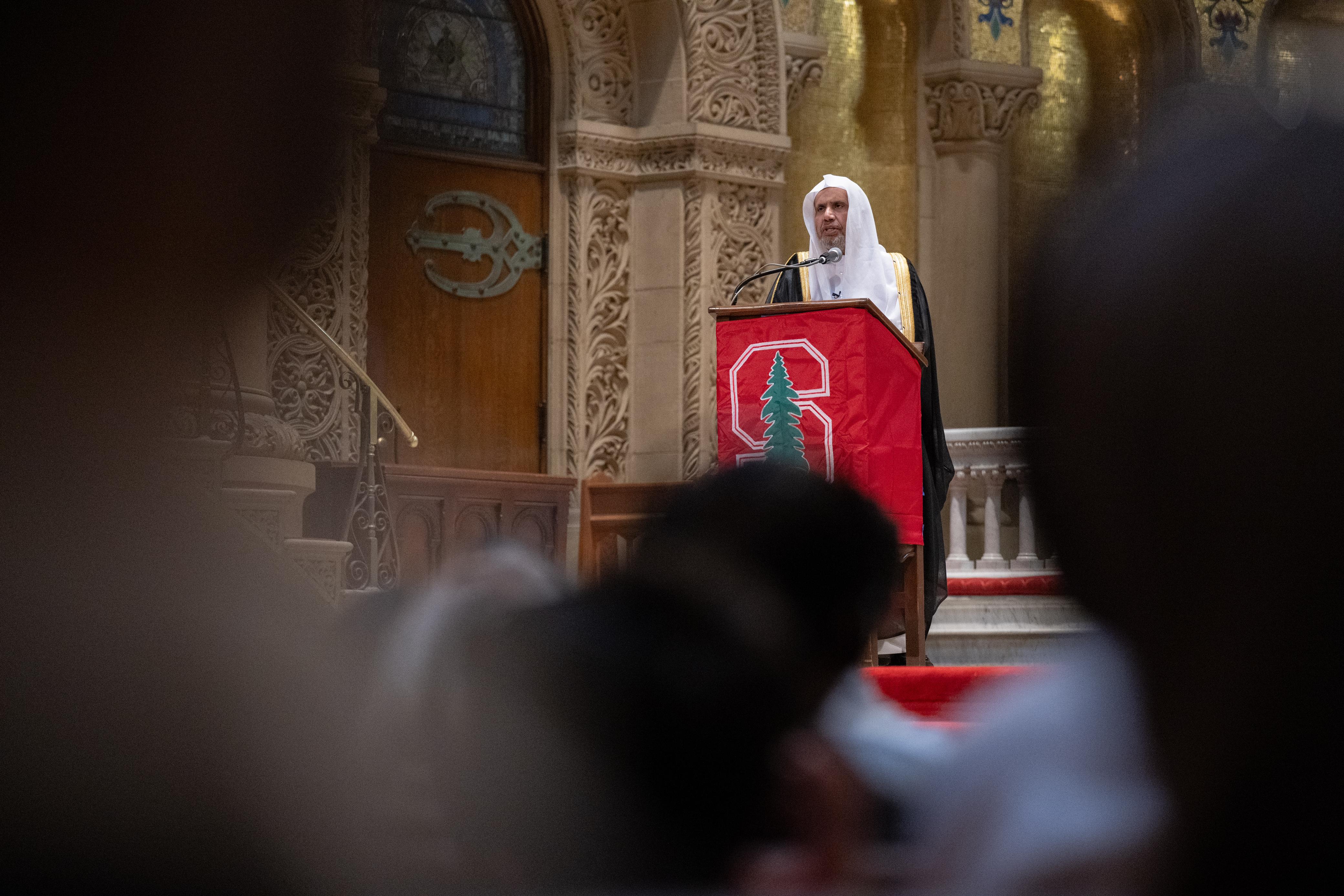 Stanford University in the United States hosted a lecture delivered by the Secretary-General of the Muslim World League.