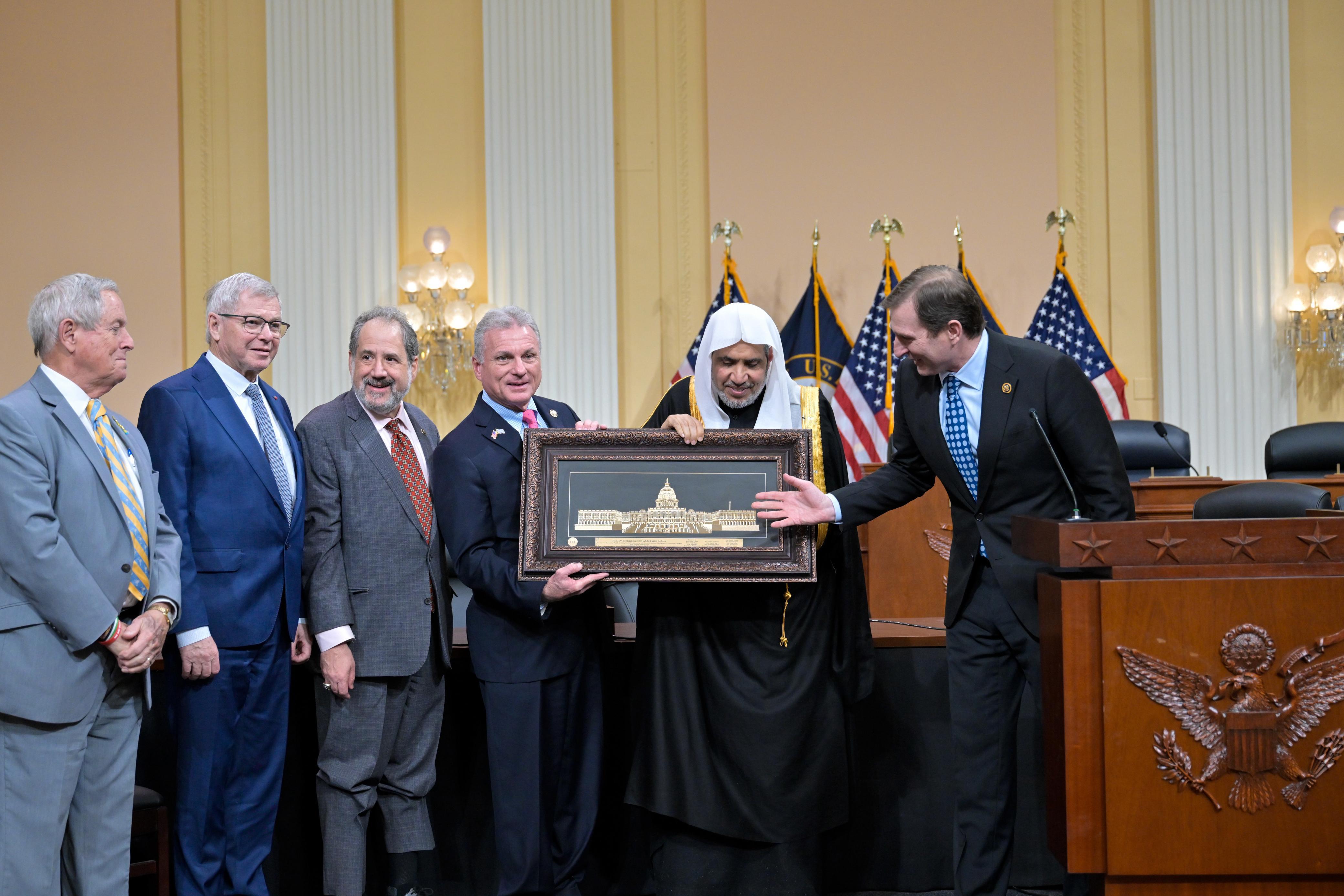 U.S. Congress Honors Secretary-General of the Muslim World League for Efforts in Combating Hate