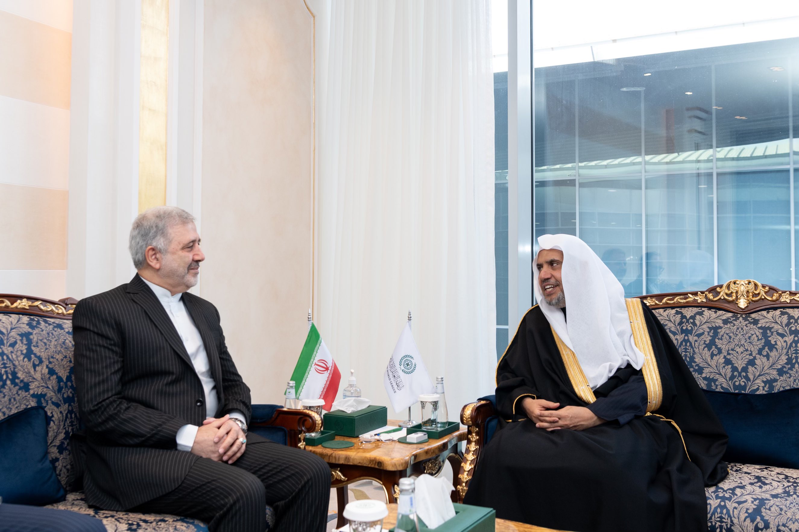 His Excellency Sheikh Dr. Mohammad Al-Issa, Secretary-General of the MWL and the Chairman of the Organization of Muslim Scholars, met with His Excellency Dr. Alireza Enayati