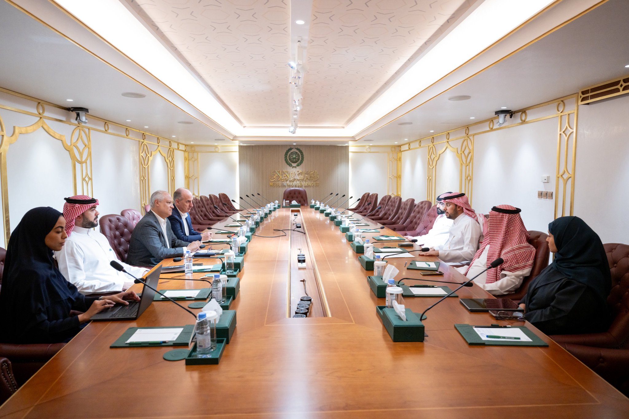 Assistant to the Secretary-General for Corporate Communication, Mr. Abdulwahab Al-Shehri, met with Dr. Khaled Khalifa, UNHCR Representative to the GCC States and Senior Advisor to the High Commissioner, at the MWL headquarters in Riyadh