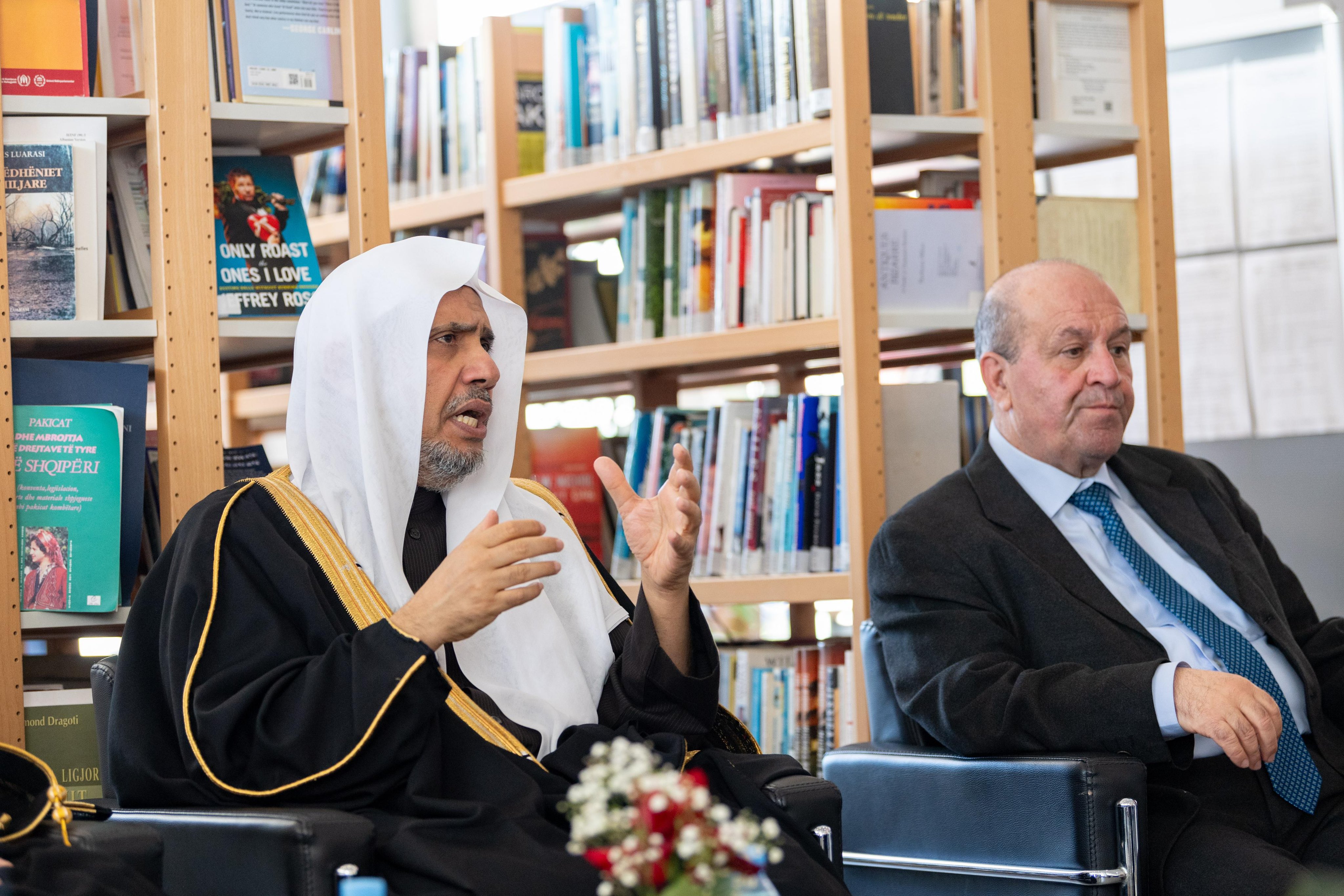 In Tirana, His Excellency Sheikh Dr. Mohammed Al-Issa, Secretary-General of the Muslim World League, delivered two separate lectures to academics and students on the topic of Islamic thought