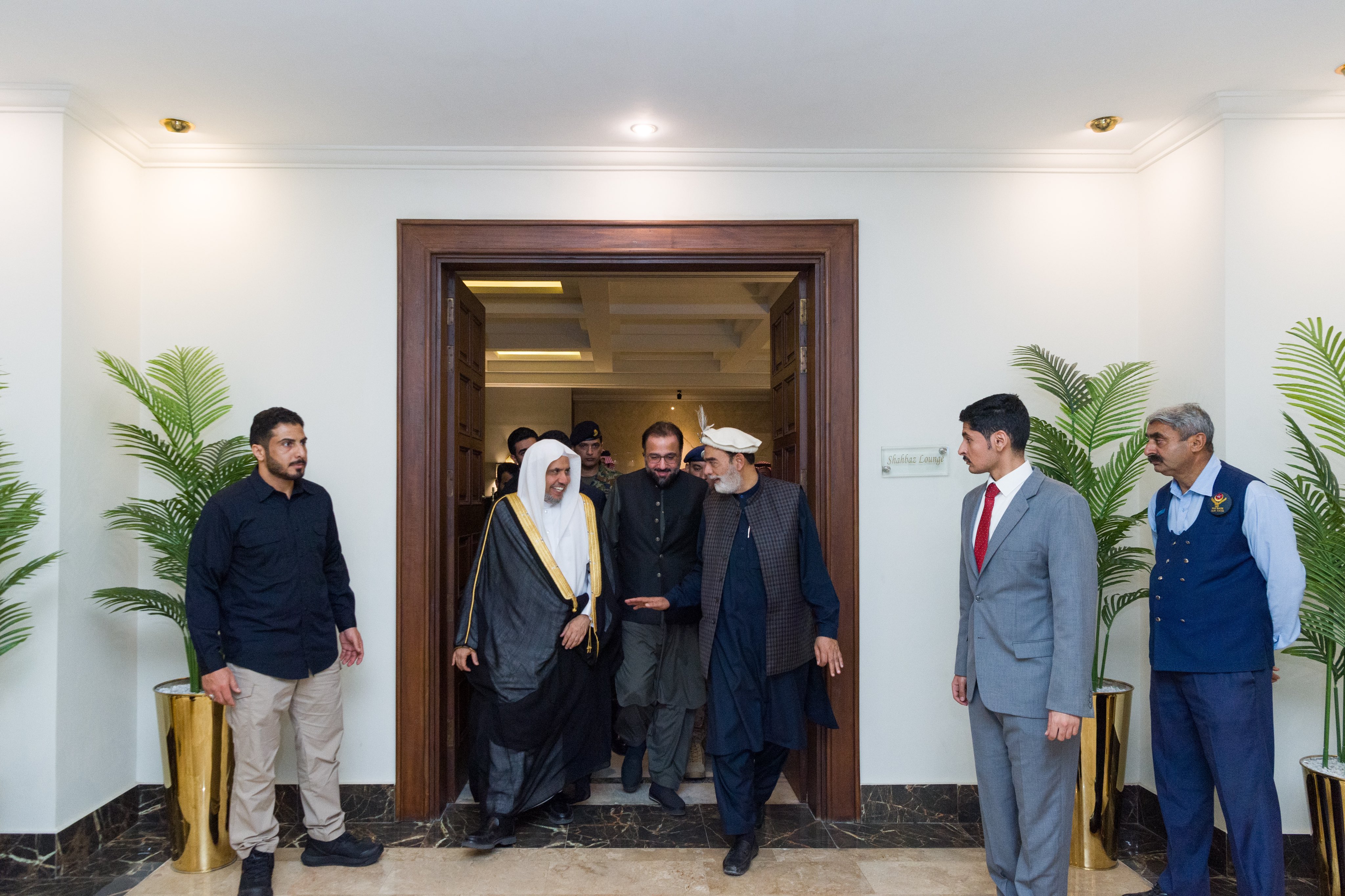 Upon receiving an official invitation from the Prime Minister of Pakistan to deliver the Eid AlFitr sermon at King Faisal Mosque in Islamabad, His Excellency Sheikh Dr. Mohammed Alissa,