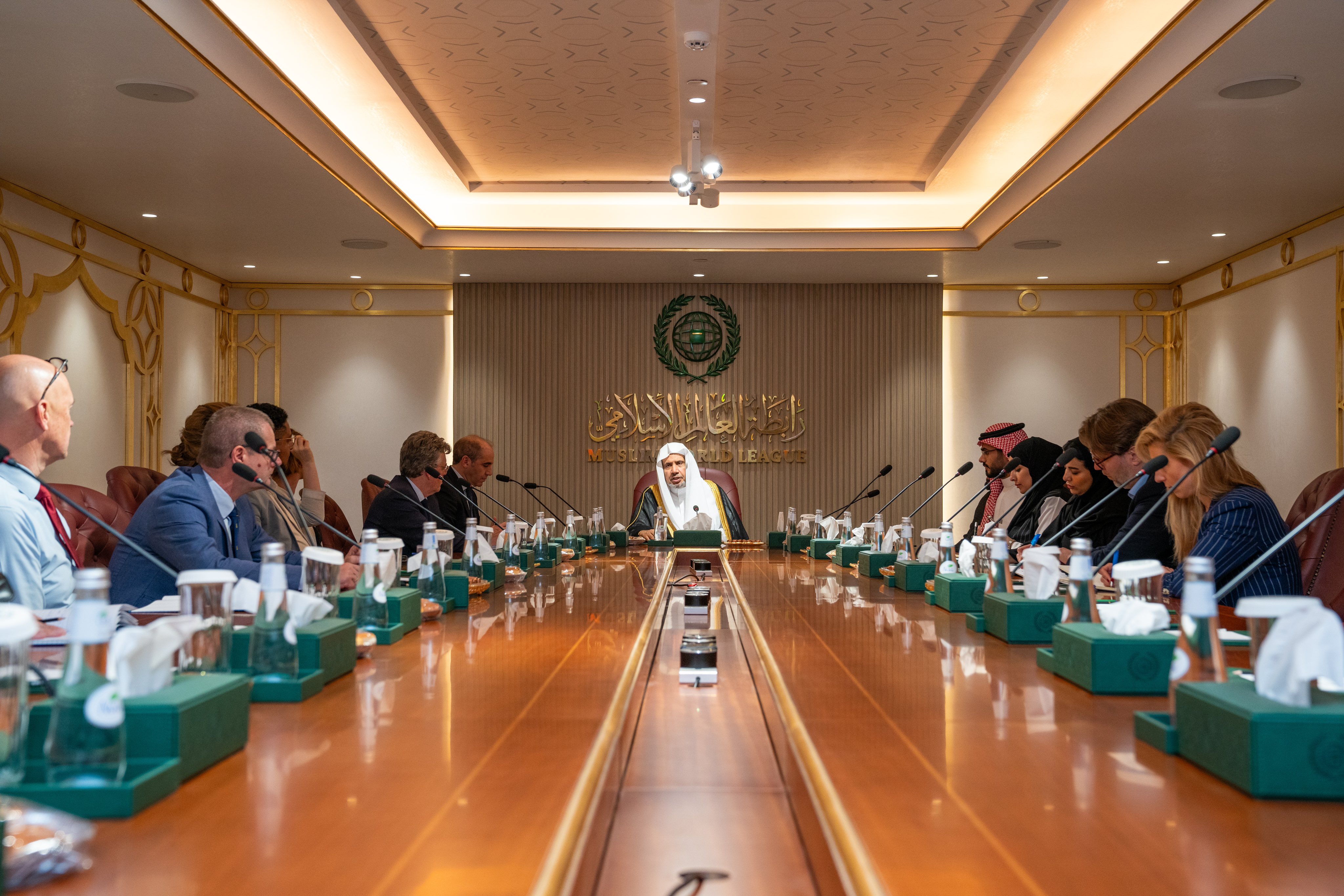 Today in his Riyadh office, His Excellency the Secretary-General of the MWL, Sheikh Dr. Mohammed Al-issa , met with a high-ranking Dutch delegation.