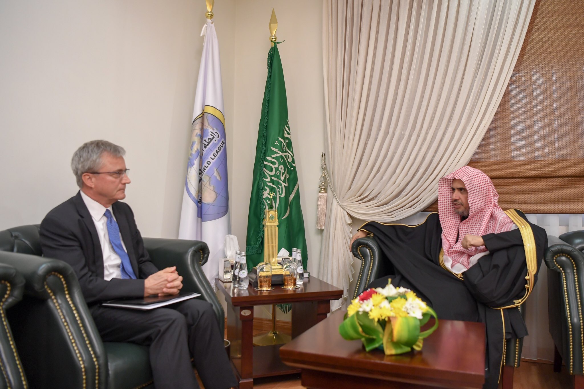 HE Dr Mohammd Alissa recrives this afternoon at his Riyadh HE Mr Geert Criel ,Ambassador of Kingdom of Belgium to Kingdom of Saudi Arabia & the accompanying delegation