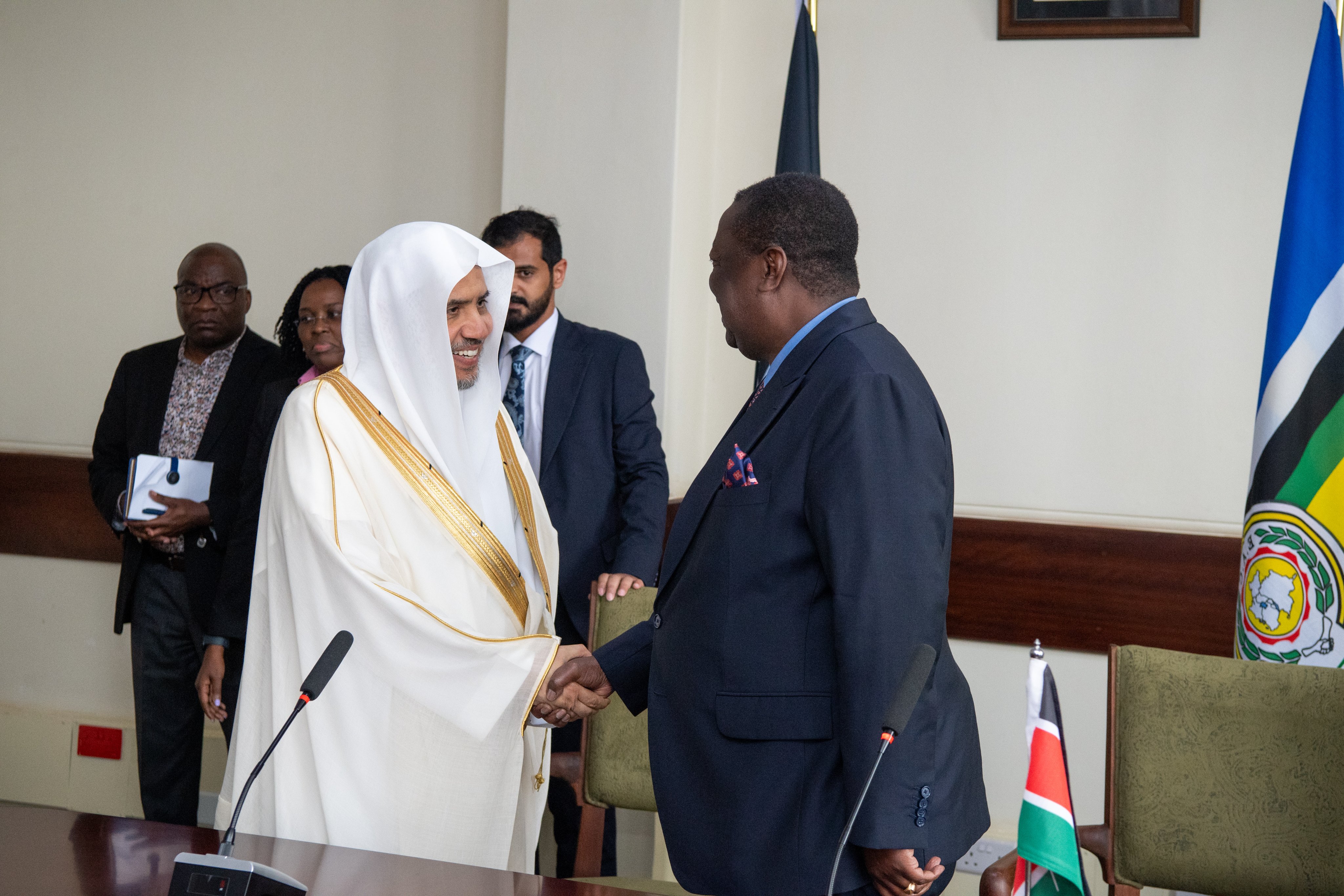 His Excellency Mr. Musalia Mudavadi, the Prime Cabinet Secretary of Kenya, received His Excellency Sheikh Dr. Mohammed Alissa, Secretary-General of the Muslim World League