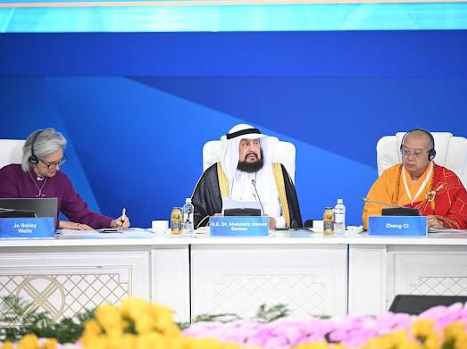 His Excellency Dr. Abdulaziz Sarhan and His Eminence Sheikh Abdul Latif Al-Mutlaq represented the MWL at the 22nd meeting of the Secretariat of the Congress of Leaders of World and Traditional Religions in Kazakhstan