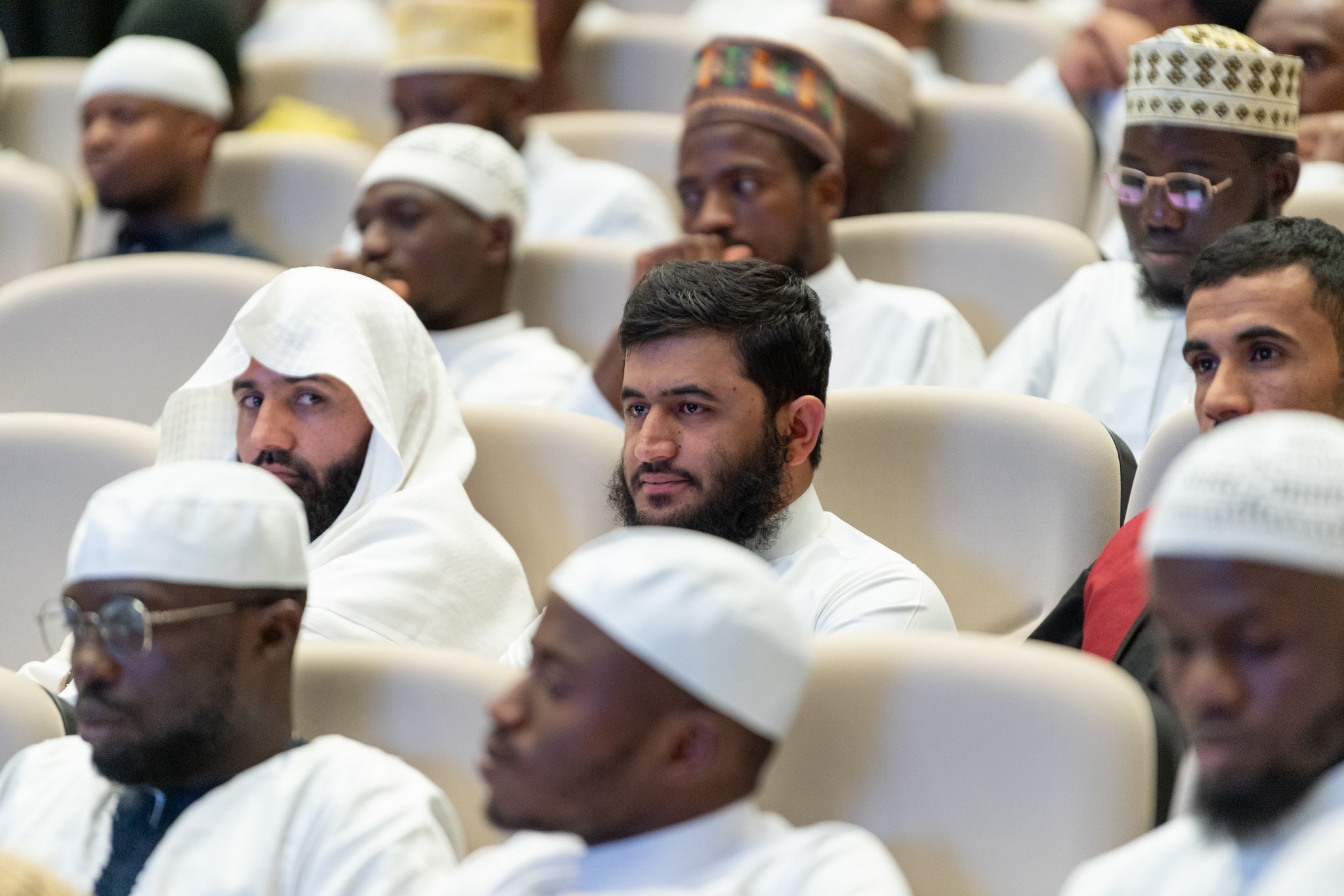His Excellency Sheikh Dr. Mohammed Al-issa, Secretary-General of the Muslim World League, is discussing the unique aspects of two historical charters: the CharterOfMakkah and the Charter of Building Bridges between Islamic Schools of Thought and Sects