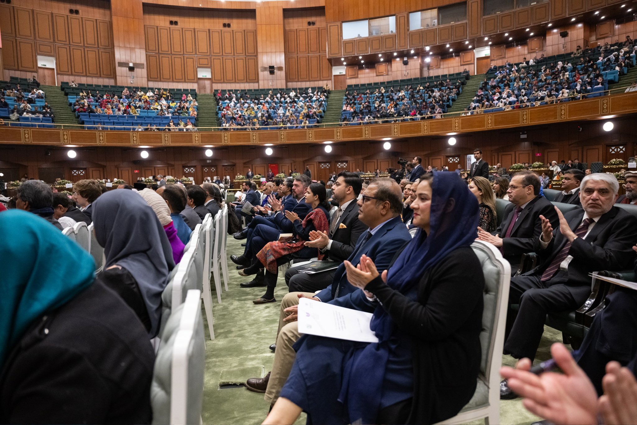 Secretary General, President Organization of Muslim Scholars Sheikh Mohammed Al-Issa at the launch of #GirlsEducation in Muslim Societies conference from Pakistan's capital Islamabad: