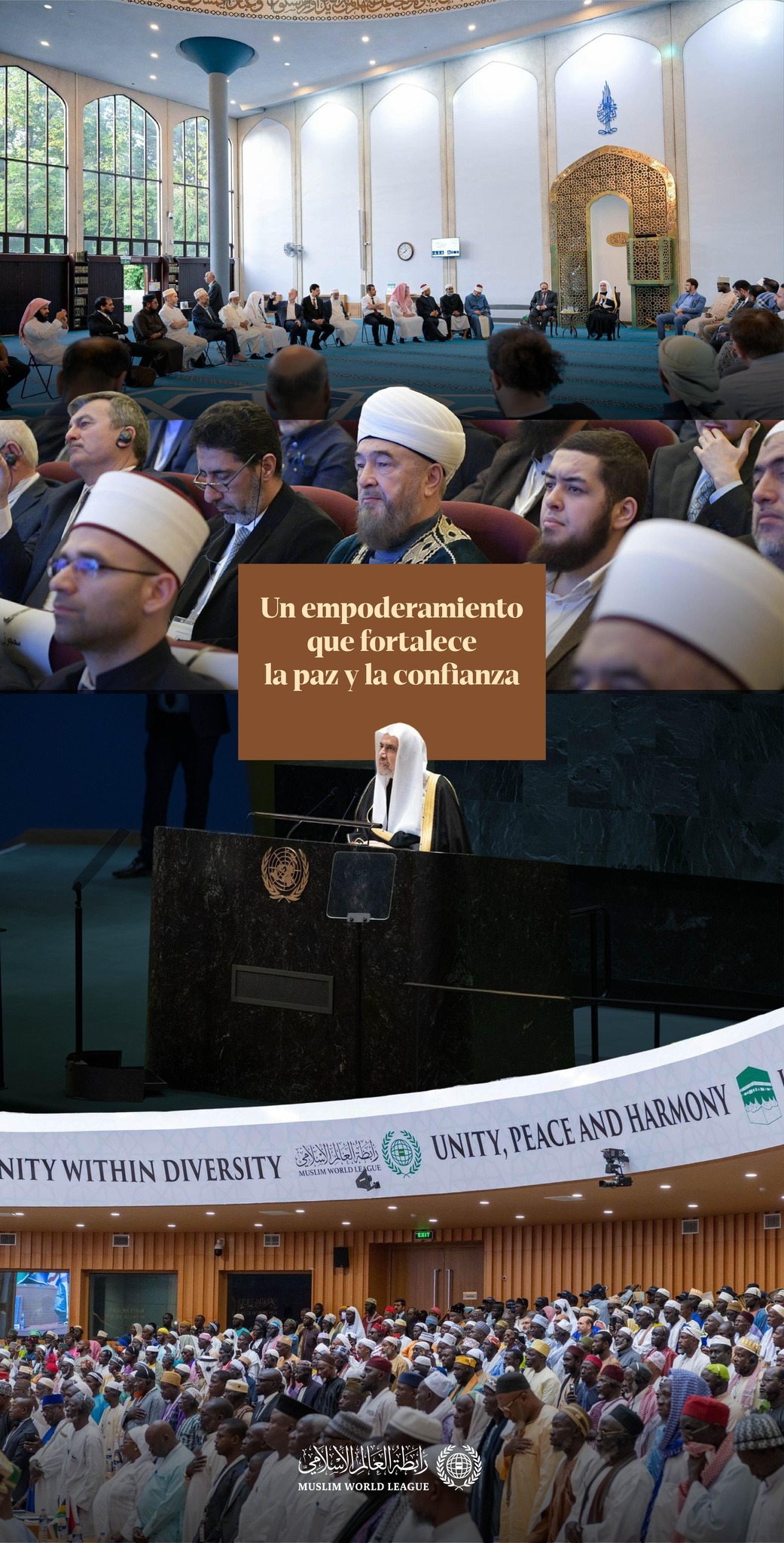 La Liga del Mundo Islamico concede gran importancia al apoyo a los componentes musulmanes en los países donde representan minorías, contribuyendo al fortalecimiento de los vínculos entre ellos y los demás componentes nacionales