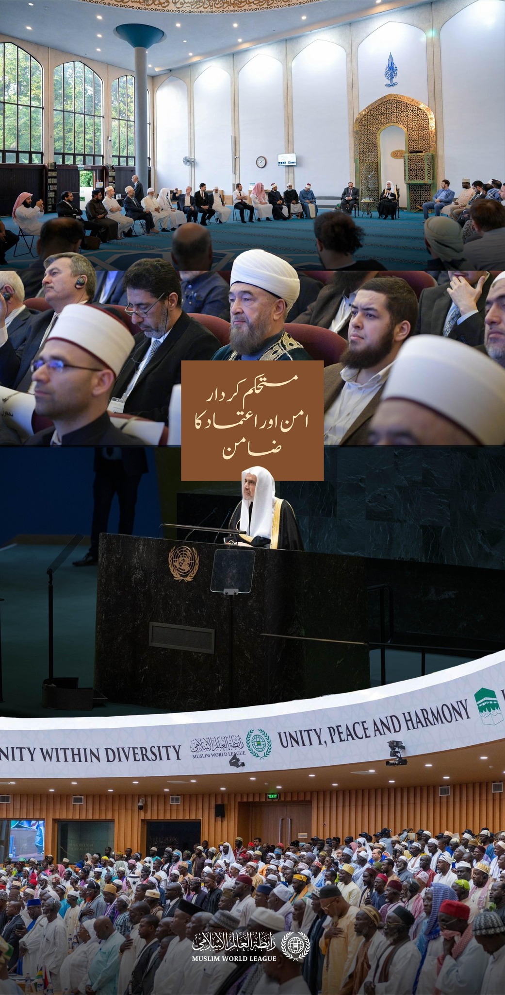 رابطہ عالم اسلامی ان ممالک میں مسلم طبقات کی معاونت کو خصوصی اہمیت دیتی ہے جہاں وہ اقلیت میں ہیں۔ یہ معاونت ان کے اور دیگر مقامی طبقات کے مابین روابط استوار کرنے کی صورت میں فراہم کی جاتی ہے