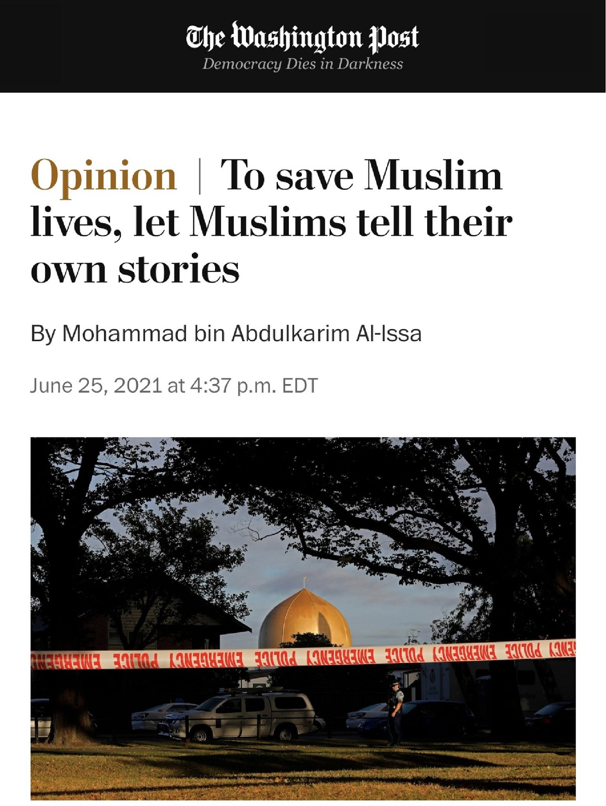 Yang Mulia Syekh Dr. Mohammed Al-Issa, meraih Penghargaan Pertama Media Amerika Serikat untuk Penulis Internasional, atas artikelnya mengenai citra umat Islam dalam industri "film Barat"