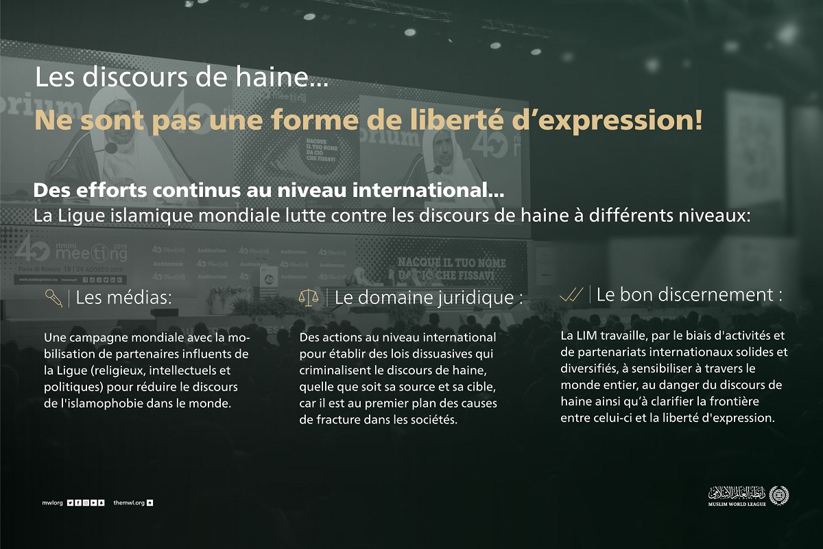 Le discours de haine n’est pas la liberté d’expression !