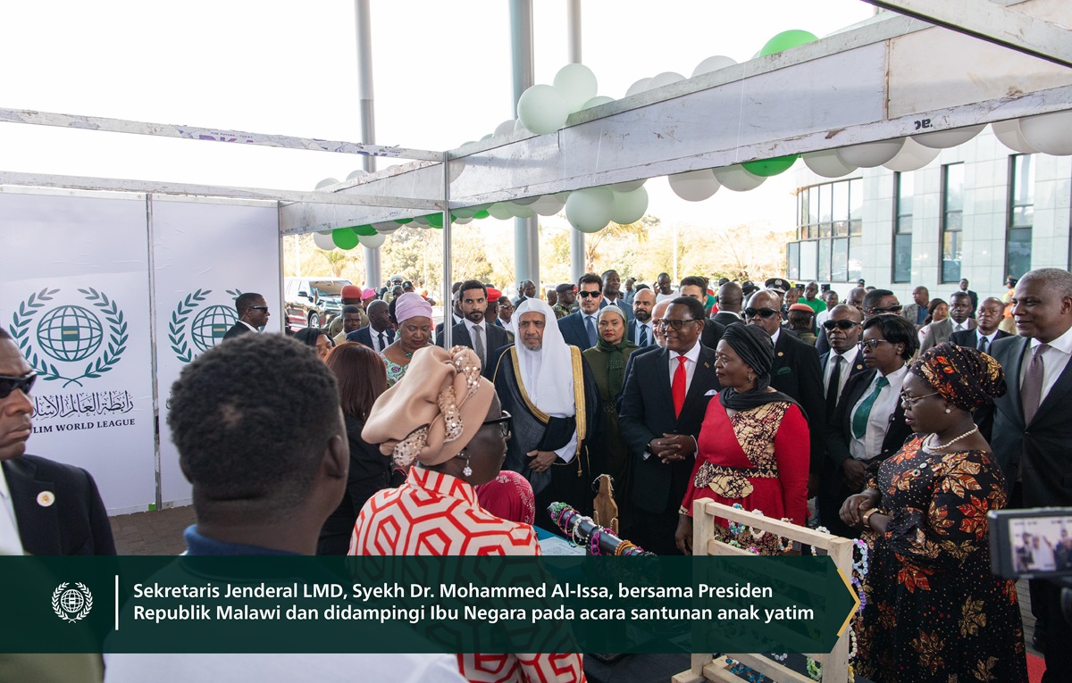 Sebagai penghormatan terhadap 6 ribu anak yatim yang diasuh oleh LMD.. Liga Muslim Dunia merayakan programnya yang ditujukan untuk anak-anak yatim di Republik Malawi, dengan kehadiran Yang Mulia Presiden