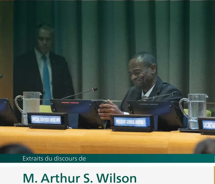 Extraits du discours d’Arthur Wilson lors du lancement de l'initiative de la Ligue islamique mondiale pour "construire des ponts de compréhension et de paix entre l'Orient et l'Occident " depuis le siège des Nations Unies à New York :