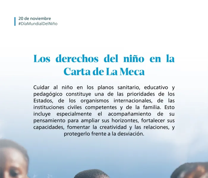 La infancia está presente en la Carta Meca