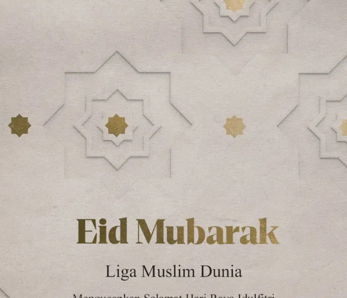 Liga Muslim Dunia mengucapkan Selamat Hari Raya Idulfitri kepada seluruh umat Islam. Semoga Allah SWT menerima amal ibadah kita semua.