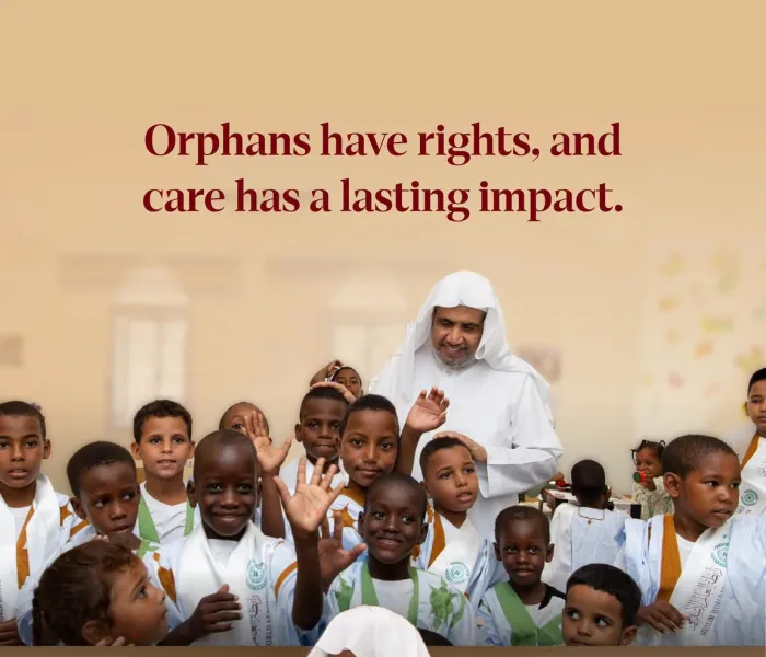 The Muslim World League pays special attention to orphans in a number of countries around the world through its social programs, which contribute to meeting their basic needs and supporting their education and care