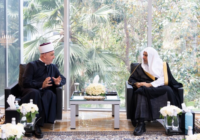 Yang Mulia Sekretaris Jenderal LMD, Ketua Asosiasi Ulama Muslim, Syekh Dr.Mohammad Alissa bertemu dengan Yang Mulia Mufti Agung Bosnia dan Herzegovina, Syekh Dr. Husein Kavazović.