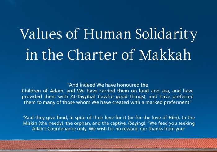 Human Solidarity in the Charter Of Makkah