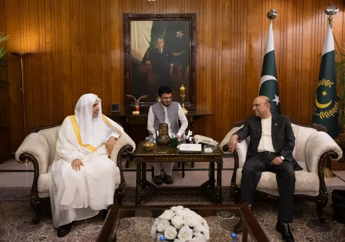 The President and the Prime Minister of Pakistan receive the Secretary-General of the MWL