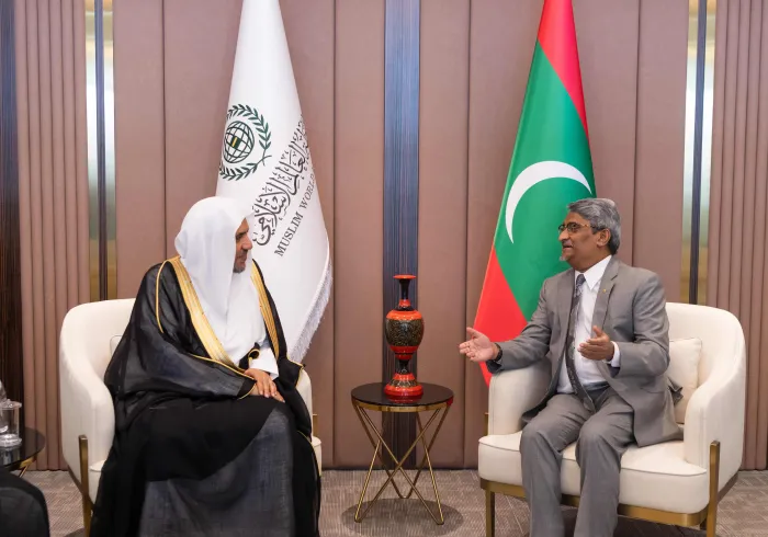 His Excellency Dr. Mohammad Alissa joined the Minister of Foreign Affairs of the Republic of Maldives, His Excellency Mr. Ahmed Khaleel