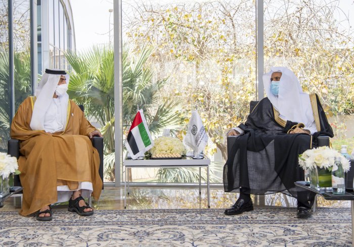 HE Dr. Mohammad Alissa met with  HE Sheikh Shakhbout bin Nahyan Al Nahyan, UAE Ambassador to Saudi Arabia