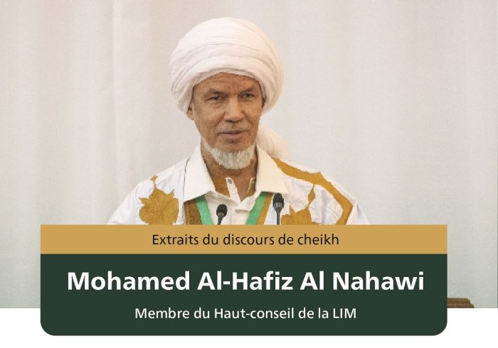 Mohamed Al Hafiz Al Nahawi tient un discours au nom de la Ligue devant son Altesse Royale le Prince Héritier d’Arabie Saoudite