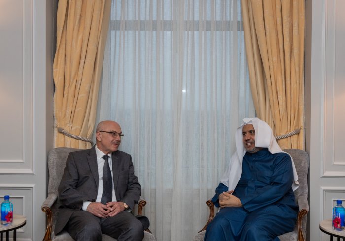 His Excellency Sheikh Dr. Mohammad Al-Issa, Secretary-General of the Muslim World League (MWL) and Chairman of the Organization of Muslim Scholars, received the United Nations Counter-Terrorism Delegation