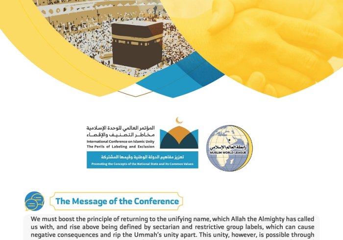Message & objectives of the unity conference