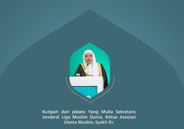 Kutipan dari Pidato Yang Mulia Sekretaris Jenderal LMD, Ketua Asosiasi Ulama Muslim, Syekh Dr. Mohammed Alissa, saat berbicara kepada para peserta pada pembukaan Konferensi Internasional: "Membangun Jembatan Antar Mazhab Islam".