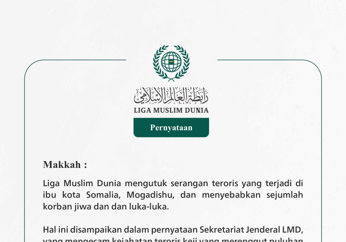 Pernyataan dari Liga Muslim Dunia: