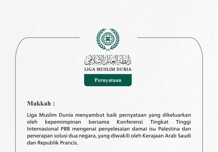 Pernyataan dari Liga Muslim Dunia: