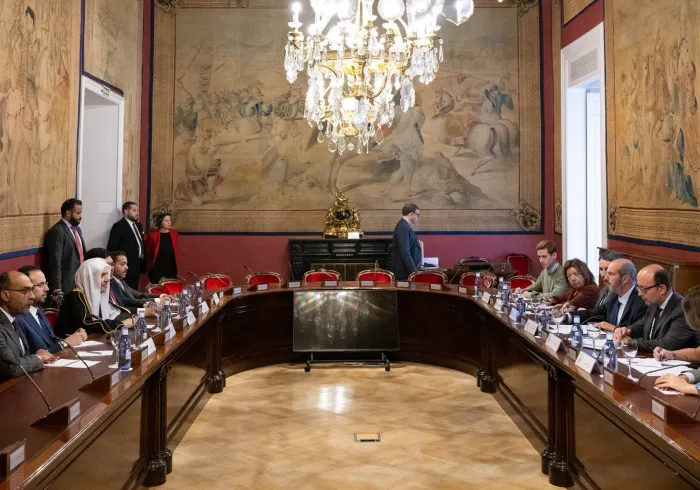 H.E. Sheikh Dr. Mohammed Alissa, met with H.E. Mr. Pedro Rollán, the President of the Senate of Spain