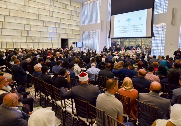 ‏بمشاركة الأمم المتحدة وحضور ٤٥٠ شخصية عالمية من ٦٥ دولة انطلاق أعمال مؤتمر التواصل الحضاري بين الولايات المتحدة والعالم الإسلامي بنيويورك