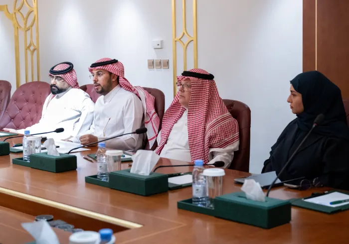 Assistant to the Secretary-General for Corporate Communication, Mr. Abdulwahab Al-Shehri, met with Dr. Khaled Khalifa, UNHCR Representative to the GCC States and Senior Advisor to the High Commissioner, at the MWL headquarters in Riyadh