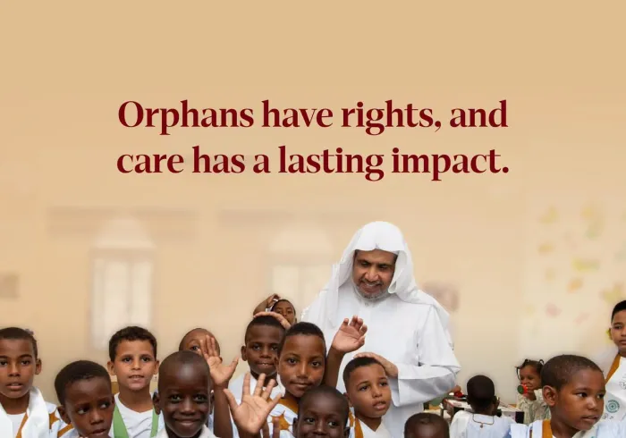 The Muslim World League pays special attention to orphans in a number of countries around the world through its social programs, which contribute to meeting their basic needs and supporting their education and care