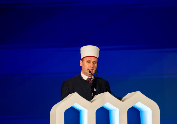 His Eminence Sheikh Bujar Spahiu, Grand Imam, President of the Islamic Community, and General Mufti of the Republic of Albania, stated at the inauguration of the second edition of the Global Conference: Building Bridges Between Sects