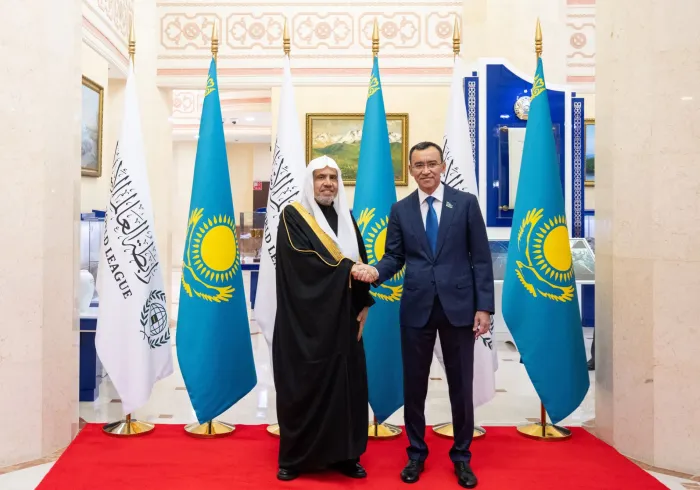 The Parliament of Kazakhstan hosted at its headquarters in the capital, Astana, H.E. Sheikh Dr. Mohammed Al-issa , Secretary-General of the Muslim World League (MWL) and Chairman of the Organization of Muslim Scholars.